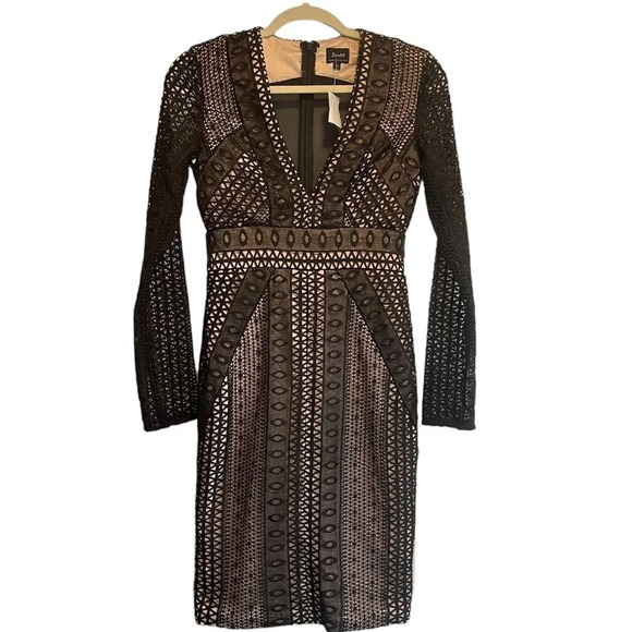 NEW Bardot Allegra Lace Sheath Black Dress size 4/XS - Picture 3 of 8